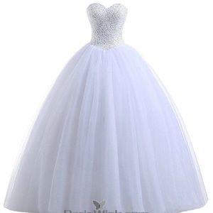 WHITE QUINCEÑERA DRESS